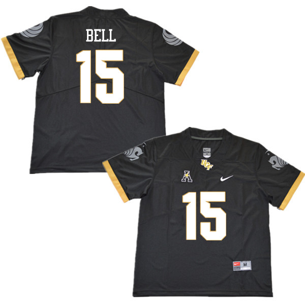 Men #15 Brett Bell UCF Knights College Football Jerseys Sale-Black - Click Image to Close